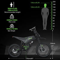 VIPCOO H6 ELECTRIC DIRT BIKE