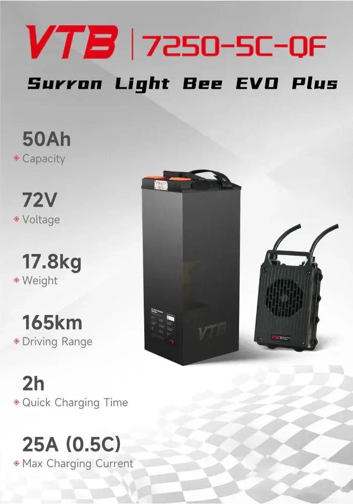 VTB 72V 50AH 21KW BATTERY FOR SURRON LIGHT BEE X EVO PLUS